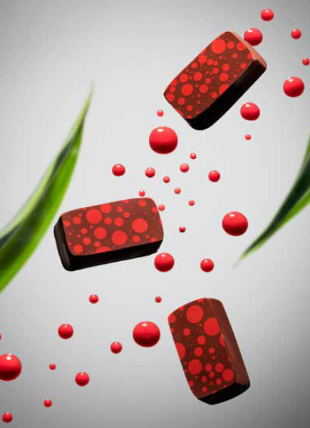 Intense Raspberry Chocolate Bonbons from Valrhona at Keylink